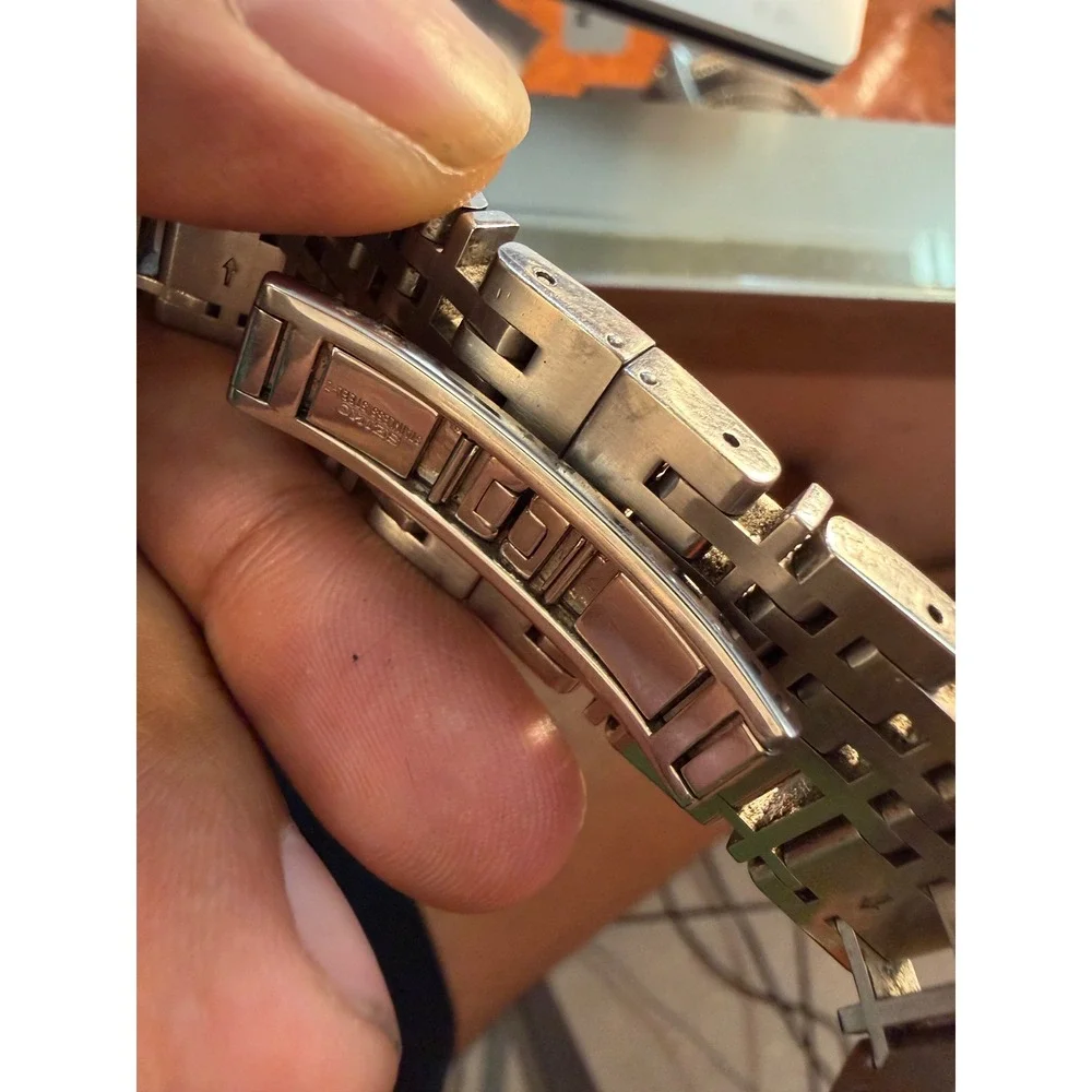 Burberry BU2303 Chronograph Swiss Made Stainless Steel Watch Silver Dial 100M